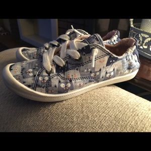 Blue BOBS Slip On Cat shoes